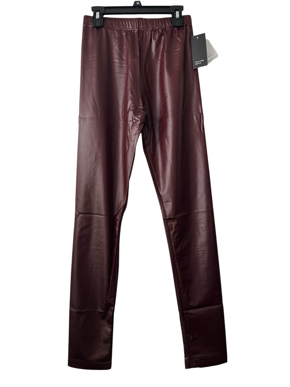 Brown Faux Leather Any Occassion Leggings Fits Small To Medium